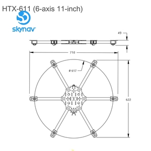 Dron Htx611 de 6 Ejes y 11 Pulgadas con Marco Metálico, Control Remoto, Cámara 4K, Compatible con <span class=keywords><strong>Mavic</strong></span> <span class=keywords><strong>Mini</strong></span> 2 para Agricultura y Drones - Product Image 2