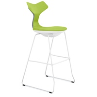 Tabouret de bar haut Gaosheng moderne et durable en plastique et métal avec base métallique pour usage commercial, salon, salle à manger, maison, bureau