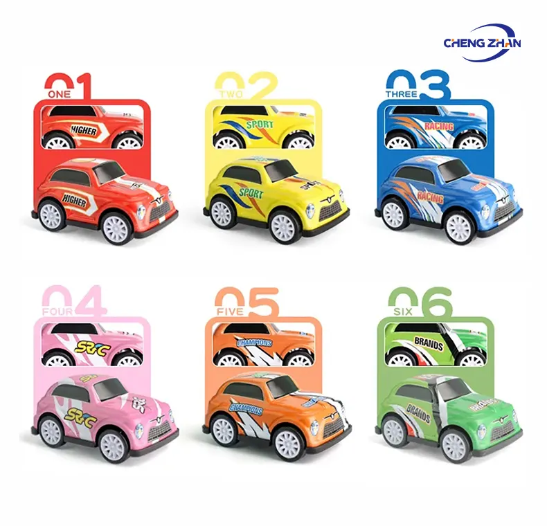 Großhandel Kinderspiel zeug Auto zurückziehen Legierung Modell Fahrzeuge Simulation Miniatur 1:64 Druckguss Spielzeug Kids Toys Car