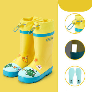 Usine en gros toutes saisons <span class=keywords><strong>botte</strong></span> en caoutchouc anti-dérapant imperméable enfant chaussures en caoutchouc enfants sécurité bottes de <span class=keywords><strong>pluie</strong></span> dessin animé bébé bottes de <span class=keywords><strong>pluie</strong></span> - Product Image 6