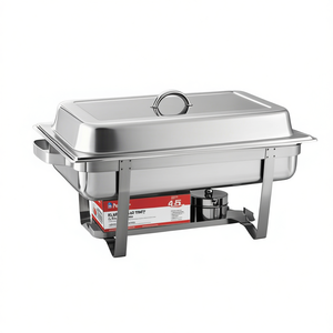 Calentador de Alimentos DB Chafing de 4.5L, Acero Inoxidable, Rectangular, Vajilla para Catering, Artículos para Fiestas - Product Image 1