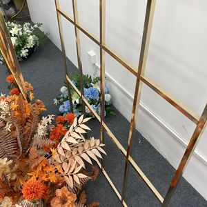 Sfondo decorazione fase evento cornice in metallo staffa ad arco fiore decorazione per matrimonio foresta arco fiore fiore sfondo - Product Image 4