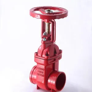 New Product EXplosion Grooved Gate Valve Rising Stem Resilient Seated Gate Valve