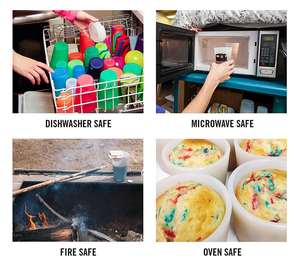 แก้วซิลิโคนพับได้แบบพกพา ขนาด 1.5/3.5/9.5/12/16/20/22/32/42 ออนซ์ เป็นมิตรกับสิ่งแวดล้อม เกรดสำหรับอาหาร ไม่แตกหัก ฝาปิดพร้อมหลอดดูด ปลอดสาร BPA - Product Image 5