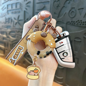 Creative Oil Kapi Bala Donut Mousqueton Porte-clés Mignon En Plastique Écologique Petit Cadeau En Gros - Product Image 4