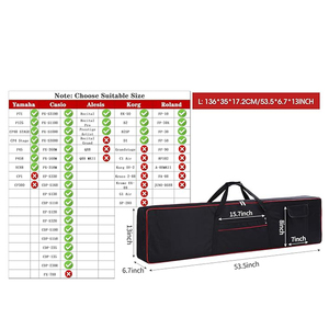 Custodia Imbottita Personalizzata per Tastiera a 88 Tasti, Borsa per Pianoforte - Product Image 6