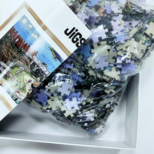 Vente en gros de 750 pièces de puzzles de paysages Puzzle à impression personnalisée Scies sauteuses rectangulaires de 1000 pièces - Product Image 6