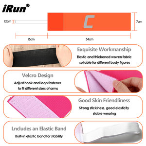 Brassard de Capitaine de Football Personnalisé IRun en Nylon, Bande Élastique pour Entraînement d'Équipe de Football - Product Image 2