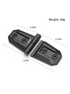 Couvre-charnière de porte adhésif noir en ABS, garniture de joint de porte de voiture, protection autocollante pour la plupart des véhicules - Product Image 5