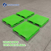 Palette en plastique HDPE robuste 1200x1000, entrée 4 voies pour chariot élévateur, empilable, antidérapante, pour chaîne du froid et entrepôt industriel
