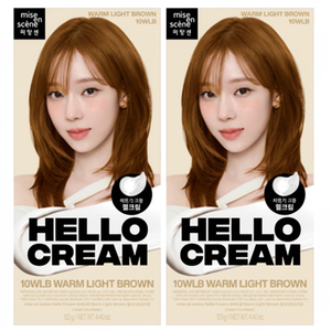 Nuova Tinta per Capelli Hello Cream 125g Marrone Chiaro Caldo, Confezione da 2, Prodotto Scontato - Product Image 1