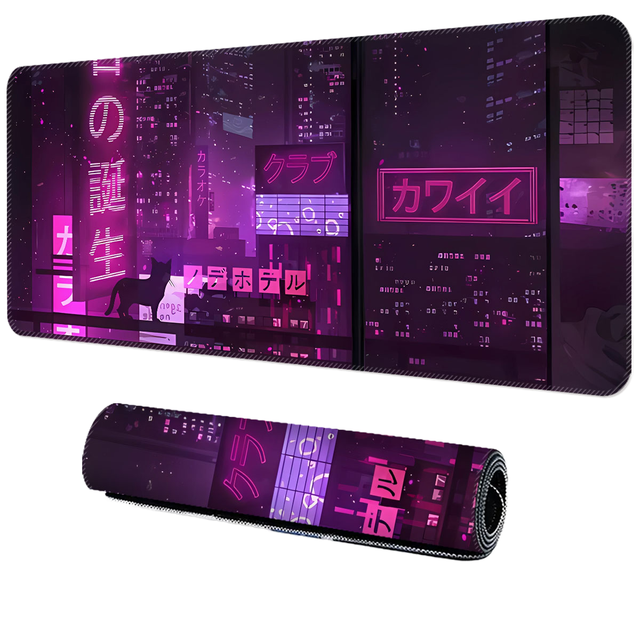 XXL Large Custom Designed Gaming Mousepad Soft Rubber 800x300x2mm Thick Speed-Stitched Edges in Stock Fast Delivery
