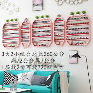 Estante de Pared para Salón de Uñas Wss 2025, Estante de Almacenamiento de Esmalte de Uñas de Hierro Montado en la Pared, Estante de Exhibición de Esmalte de Uñas Dorado - Product Image 5
