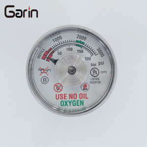 Factory Direct <strong>Sales</strong> Dial 40MM 3000PSI UL Approved Use No Oil Oxygen Pressure Gauge <strong>Barometer</strong> - Product Image 2