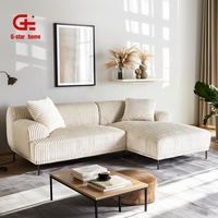 Canapé modulaire Chesterfield deux places en tissu, style européen moderne, pour appartement, hôtel, salon