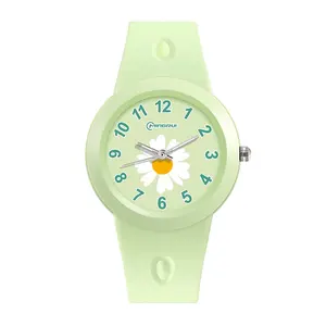 Daisy Jam Tangan Quartz Anak Laki-laki Perempuan Lucu Tali Kain Anak-anak Jam Tangan Waktu Siswa Hadiah Jam Dial Nomor Warna-warni