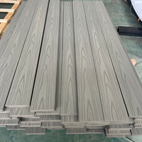 Planches de terrasse en bois de teck foncé massif, composite, à emboîtement, co-extrusion, pour parc, extérieur, couleur personnalisée