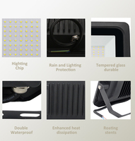 Reflector LED Exterior M-alite, Reflector Solar para Fachada de Hotel, IP65, Proyector LED Ra80 de 10W 20W 50W 70W