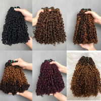 Extensions de cheveux vierges brésiliens 12A, boucles Pixie, alignées sur la cuticule, 100 % cheveux humains vierges, coupes Pixie bouclées