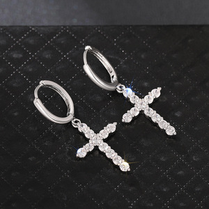Orecchini Pendenti con Zirconi per Donne, Gioielli di Moda Trendy e Punk - Product Image 3
