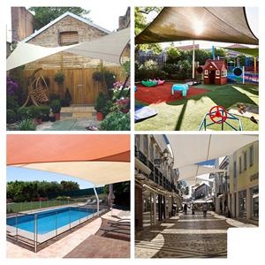 Voile d'ombrage Perel-RECTANGULAIRE-2x3 m-COULEUR: VERT LIME - Product Image 4