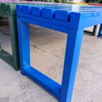 Banc de jardin amovible de haute qualité en bois et acier pour l'extérieur