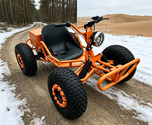 Go-Kart Eléctrico para Niños con Tracción por Eje, Vehículo Todoterreno de Cuatro Ruedas para Adultos, Auto para Uso en Carreteras No Públicas - Product Image 3