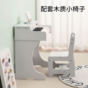 Children's Piano Toys Wooden Early Education Playing Electronic Music Parent-child Interactive Baby <b>Puzzle</b> Kindergarten Playgrou - Product Image 4