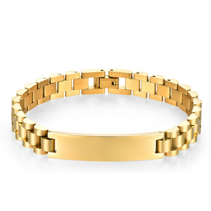 <span class=keywords><strong>Bracelet</strong></span> d'été transfrontalier Fatingna en acier inoxydable pour femmes et hommes, plaqué or 18 carats PVD, bracelets courbés <span class=keywords><strong>de</strong></span> <span class=keywords><strong>marque</strong></span> pour couples, OEM - Product Image 6