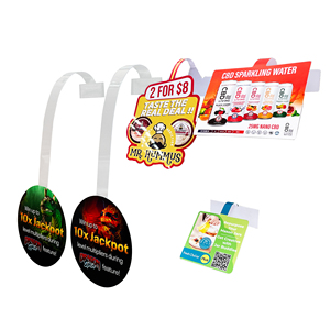 Etiquetas Colgantes Redondas de Papel con Diseño Personalizado para Exhibición en Tiendas, Reutilizables, Impresión Digital, Comercio - Product Image 4