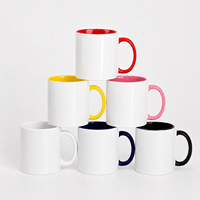 Mug en Céramique Personnalisable 400ml, Design Moderne, Compatible Micro-ondes, Isolation Thermique Efficace, Sublimation DIY, Motif Cartoon Tendance