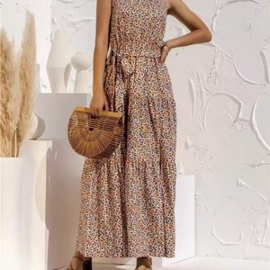 Vestido con Cordones y Estampado de Puntos para Mujer, Modelo WW150 - Product Image 3