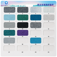 Revêtement de sol en terrazzo auto-nivelant à base d'époxy 100% solides avec sable coloré, peinture époxy effet marbre OEM pour entrepôt et garage