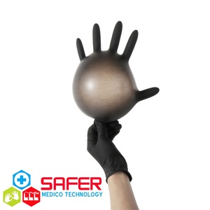 Boîte de gants en nitrile noir de 100 gants en nitrile pour salle blanche - Product Image 3