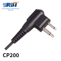 Microphone à distance IP54 2 broches avec prise jack 3,5 mm en plastique à réduction de bruit pour CP200 CP200D CP185 EP450