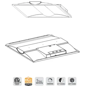 Center Basket LED Troffer Light Certified USA Local Warehouse Lighting Fixtures For Office Hospital School