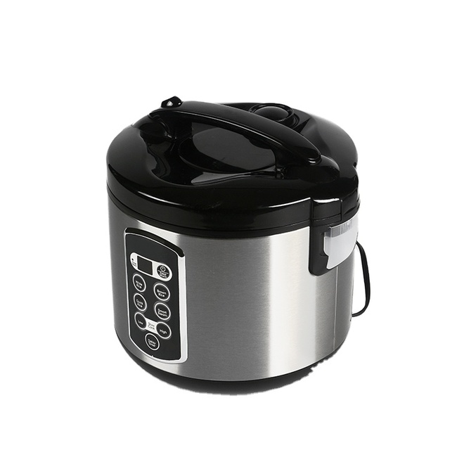 Digital Programmable Rice Cooke  Food Steamer 8 Cups Cooked (4 Uncooked) Silver America Electric Multicooker