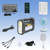 Système de kit d'éclairage solaire multifonctionnel pour la maison, le camping, l'éclairage solaire LED, générateur solaire portable