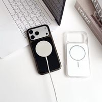 Étui de téléphone à chargement sans fil compatible avec les séries iPhone 11-17, livré avec boîte d'emballage et coque arrière antichoc