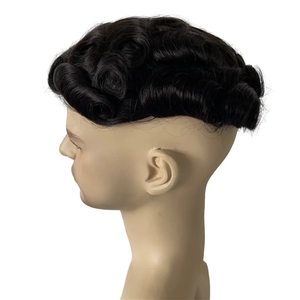 Parrucchino da Uomo in Vendita, Stile Oct, Pizzo Francese con Perimetro in Poliestere, Capelli Vergini Indiani, Aspetto Naturale Europeo - Product Image 5