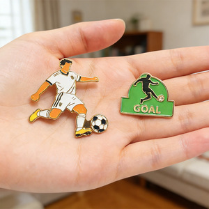 Nouvelle conception 2026 – Épinglette en métal émaillé personnalisée avec logo, souvenir sportif de football, badge de compétition mondiale, épinglette de collection pour revers de veste - Product Image 1