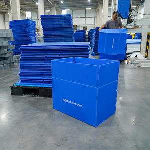 कस्टम थोक फोल्डेबल पीपी नालीदार शीट प्लास्टिक कॉर्क्स बॉक्स नालीदार प्लास्टिक भंडारण बॉक्स - Product Image 1