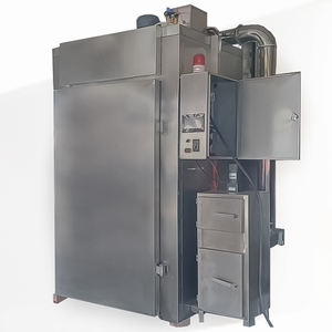 Electric Full Automatic Meat Smoker <b>Machine</b> with Motor & Bearing 304 Stainless Steel High Capacity for Fish <b>Sausage</b> Processing - Product Image 6