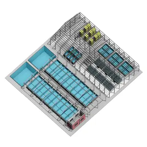 Professionele Aqua Tech Service Indoor Ras Viskweekapparatuur Tilapia Meerval Ras Aquacultuursysteem