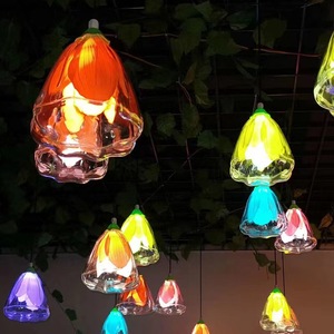 Lámpara colgante LED con forma de paraguas de loto, IP65, resistente al agua, para decoración de jardín, árbol, exterior - Product Image 1