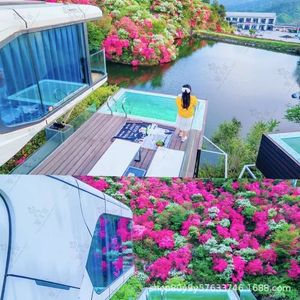 บ้านคอนเทนเนอร์สมัยใหม่สำหรับโรงแรมพร้อมสระว่ายน้ำส่วนตัวและวิวสวน  โซลูชั่นโครงการครบวงจร - Product Image 1