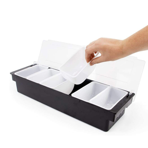 <strong>Bar</strong> <strong>Condiment</strong> <strong>Caddy</strong> 3/4/5/6 Compartment Serving Container Sauce Fruit <strong>Caddy</strong> Snacks Tray <strong>Condiment</strong> Holders Fruit Dispenser - Product Image 3