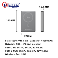 Chargeur sans fil magnétique ultra-mince personnalisé et support de station d'alimentation portable à charge rapide 5000-10000mAh pour utilisation en extérieur