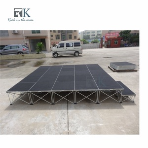 High Quality Factory Price Folding <b>Stage</b> <b>Platform</b> Black Aluminum Alloy Outdoor Event Wedding <b>Stage</b> - Product Image 6