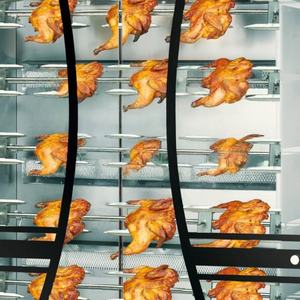 Four à <span class=keywords><strong>volaille</strong></span> rôtisserie électrique/à gaz de grande capacité en acier inoxydable pour cuisines commerciales-utilisation polyvalente - Product Image 5